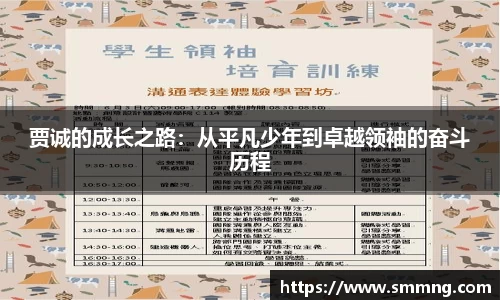 贾诚的成长之路：从平凡少年到卓越领袖的奋斗历程